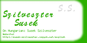 szilveszter susek business card